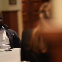 Obed Boateng enjoying conversing with other participants